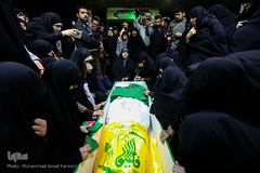 وداع با شهید محمد اکبر ابراهیمی مدافع حرم  تیپ فاطمیون