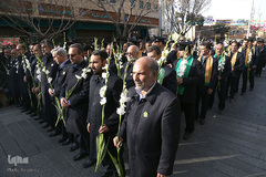 مراسم تعویض پرچم آستان مقدس حضرت عبدالعظیم حسنی(ع)