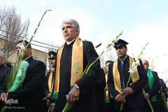 مراسم تعویض پرچم آستان مقدس حضرت عبدالعظیم حسنی(ع)