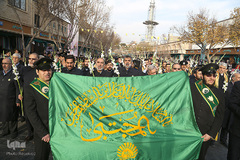 مراسم تعویض پرچم آستان مقدس حضرت عبدالعظیم حسنی(ع)