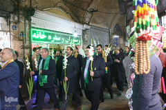 مراسم تعویض پرچم آستان مقدس حضرت عبدالعظیم حسنی(ع)