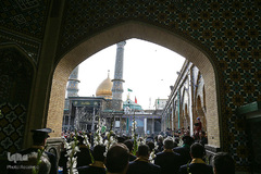 مراسم تعویض پرچم آستان مقدس حضرت عبدالعظیم حسنی(ع)