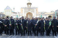 مراسم تعویض پرچم آستان مقدس حضرت عبدالعظیم حسنی(ع)