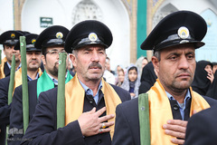 مراسم تعویض پرچم آستان مقدس حضرت عبدالعظیم حسنی(ع)