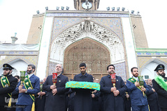 مراسم تعویض پرچم آستان مقدس حضرت عبدالعظیم حسنی(ع)