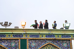 مراسم تعویض پرچم آستان مقدس حضرت عبدالعظیم حسنی(ع)