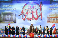 جشن تولد فرزندان شهدای مدافع حرم در شب میلاد حضرت عبدالعظیم حسنی(ع)