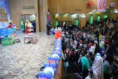 جشن تولد فرزندان شهدای مدافع حرم در شب میلاد حضرت عبدالعظیم حسنی(ع)