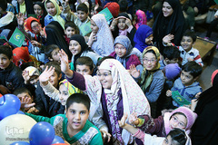 جشن تولد فرزندان شهدای مدافع حرم در شب میلاد حضرت عبدالعظیم حسنی(ع)