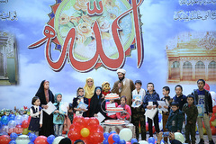 جشن تولد فرزندان شهدای مدافع حرم در شب میلاد حضرت عبدالعظیم حسنی(ع)