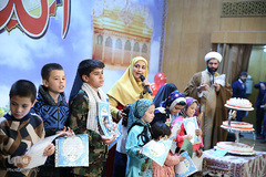 جشن تولد فرزندان شهدای مدافع حرم در شب میلاد حضرت عبدالعظیم حسنی(ع)