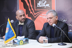 مهدی قزلی، دبیر اجرایی و شهریار عباسی دبیر علمی جایزه ادبی جلال آل احمد