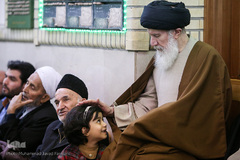 آیت الله سید عبدالله فاطمی نیا در محفل انس با قرآن در مسجد جامع ازگل