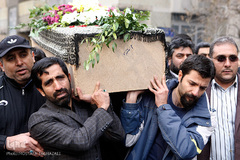 مراسم تشییع پیکر مرحوم «علیرضا تلیانی» خبرنگار ایسنا