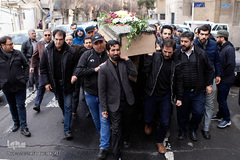 مراسم تشییع پیکر مرحوم «علیرضا تلیانی» خبرنگار ایسنا