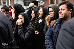 مراسم تشییع پیکر مرحوم «علیرضا تلیانی» خبرنگار ایسنا