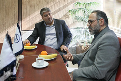 ملاقات غلامرضا یاوند عباسی مشاور وزیر کشور و حمیدصابر فرزام مدیرعامل خبرگزاری ایکنا