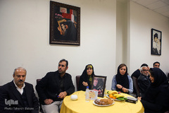  دیدار با خانواده شهدای پلاسکو