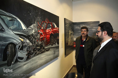 سیدمحمد مجتبی حسینی، معاون امور هنری وزارت فرهنگ و ارشاد اسلامی در افتتاحیه دهمین جشنواره بین‌المللی هنرهای تجسمی فجر