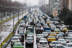 بارش باران در تهران 