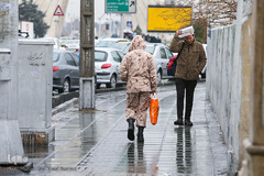 بارش باران در تهران 