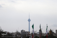 بارش باران در تهران 