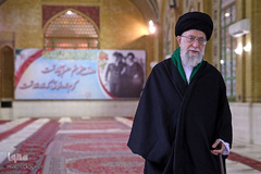 حضور مقام معظم رهبری در گلزار شهدای بهشت زهرا(س)