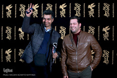 پژمان بازغی و عادل فردوسی پور در اکران فیلم سینمایی شعله ور