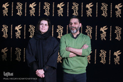 پیمان معادی، کارگردان و لیلا حاتمی بازیگر فیلم سینمایی بمب، یک عاشقانه 