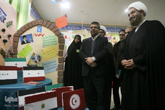 مراسم افتتاحیه نمایشگاه‌های مدرسه انقلاب 