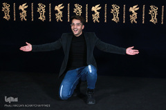 ساعد سهیلی در مراسم اکران فیلم لاتاری