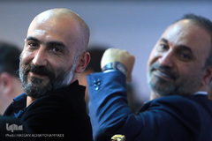 هادی حجازی فر در نشست خبری فیلم لاتاری