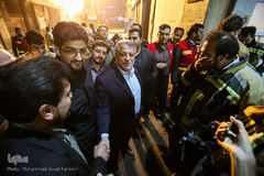 شب دوم اطفای حریق ساختمان برق حرارتی وزارت نیرو