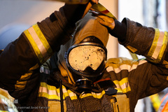 شب دوم اطفای حریق ساختمان برق حرارتی وزارت نیرو