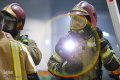 شب دوم اطفای حریق ساختمان برق حرارتی وزارت نیرو