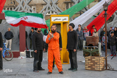 نمایش خیابانی راه ناتمام به مناسب ایام الله دهه فجر