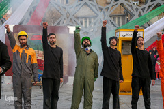 نمایش خیابانی راه ناتمام به مناسب ایام الله دهه فجر