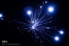 نورافشانی و بانگ تکبیر (الله اکبر) در شب پیروزی انقلاب اسلامی