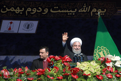 حضور حسن روحانی، رییس جمهور در مراسم گرامیداشت یوم الله ۲۲ بهمن