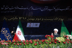 سخنرانی حسن روحانی، رییس جمهور در مراسم یوم الله ۲۲ بهمن