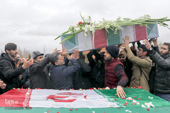 بدرقه دو شهید گمنام در دانشگاه تبریز