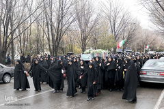 بدرقه دو شهید گمنام در دانشگاه تبریز