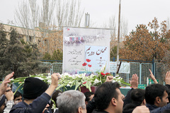 بدرقه دو شهید گمنام در دانشگاه تبریز