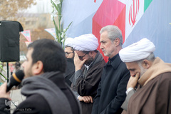 بدرقه دو شهید گمنام در دانشگاه تبریز