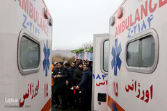 بدرقه دو شهید گمنام در دانشگاه تبریز