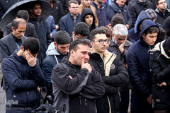 بدرقه دو شهید گمنام در دانشگاه تبریز