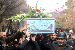 بدرقه دو شهید گمنام در دانشگاه تبریز