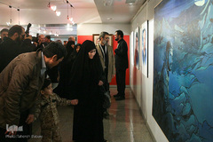 آئین افتتاحیه نمایشگاه«آیینه‌های بی‌زنگار»
