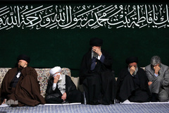 مراسم عزاداری شب شهادت حضرت زهرا (س) در حسینه امام خمینی(ره)