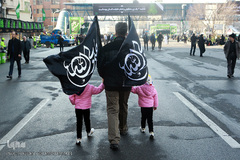 اجتماع هیئت‌های عاشورای فاطمی در میدان هفت تیر